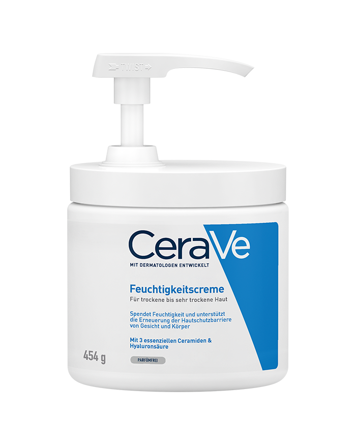 CeraFe Feuchtigkeitscreme & SA Reinigung Set - Für Trockene Haut, Mit Hyaluron & Ceramiden
