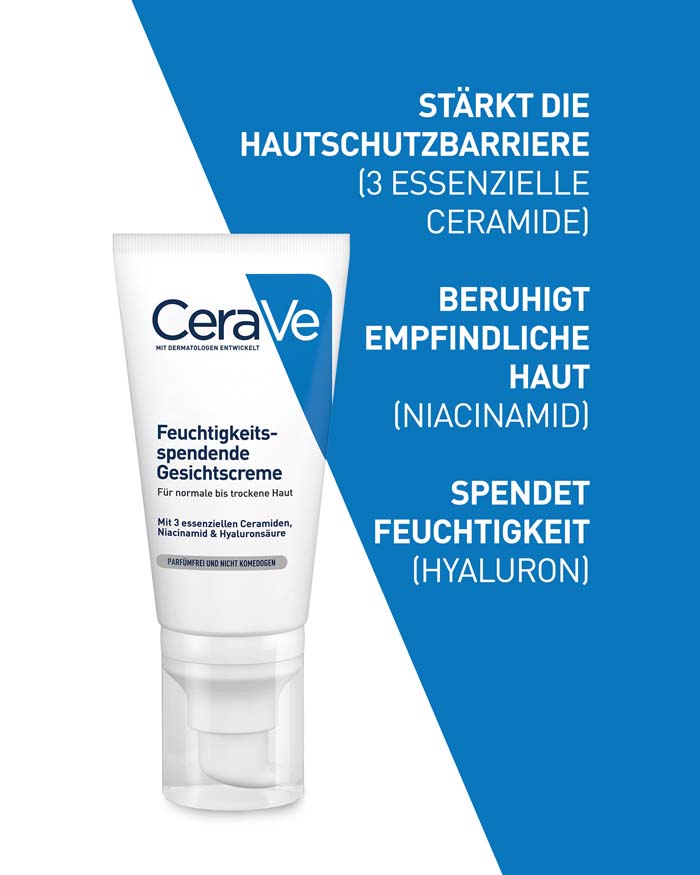 Cerave Feuchtigkeitsspendende Gesichtscreme Mit Lsf 50 Leichte Feuchtigkeitsspendende Gesichtscreme | CeraVe