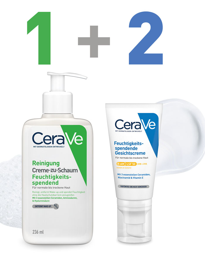Cerave Feuchtigkeitsspendende Gesichtscreme Mit Lsf 50 Feuchtigkeitsspendende Gesichtscreme mit LSF 50 | CeraVe